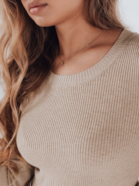Damen Rippenpullover NOLVIE beige Dstreet MY2496