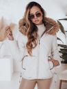 Damen Winterjacke COLDLIKE gesteppt mit Kapuze weiß Dstreet TY5002