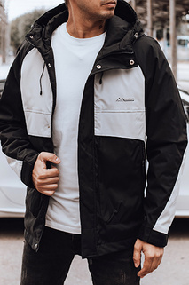 Herren Übergangs-Regenjacke schwarz/grau Dstreet TX4916