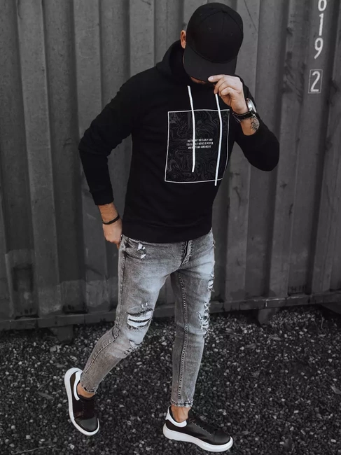 Herren Kapuzenpullover Farbe Schwarz DSTREET BX5467
