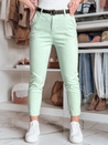 Damen Slim Fit Hose mit Gürtel TAIRONIK mint Dstreet UY2541