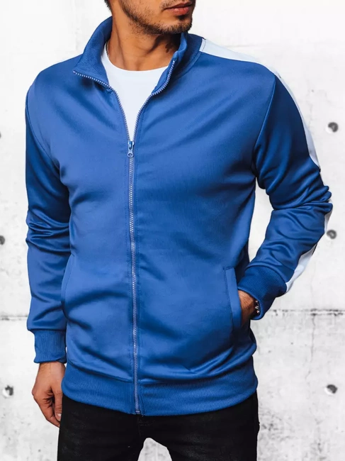 Herren Sweatshirt mit Reißverschluss Farbe Blau DSTREET BX5565