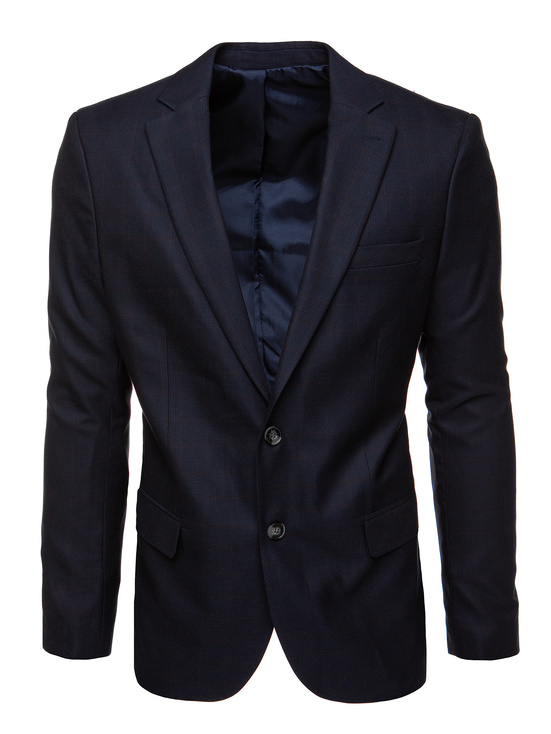 Marineblauer Einreiher Blazer für Männer Dstreet MX0625