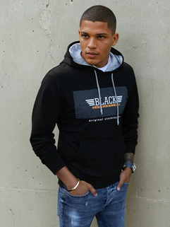 Bedrucktes Herren Sweatshirt schwarz Dstreet BX5383_1