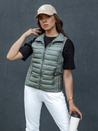 Damen Steppweste mit Stehkragen STYLISHZ grün Dstreet TY4448
