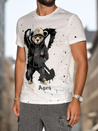 Bedrucktes Herren-T-Shirt weiß Dstreet RX5656