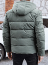 Herren Steppwinterjacke mit Kapuze grau Dstreet TX5061