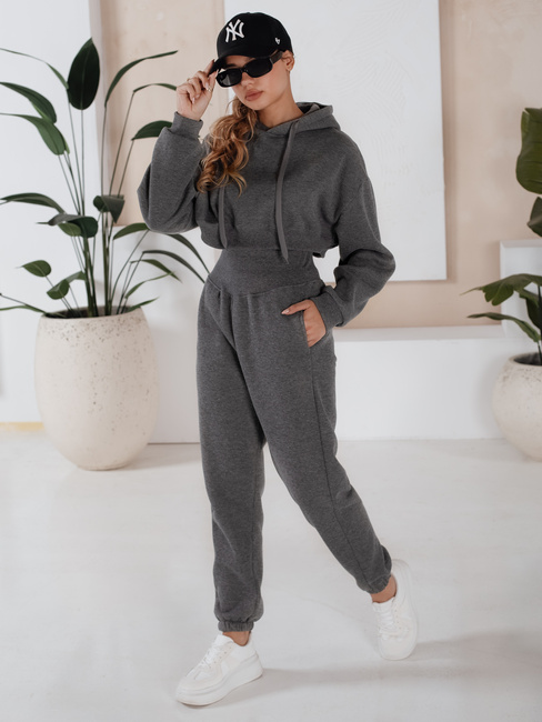 Damen Trainingsanzug SERINE Dunkelgrau Dstreet AY0646