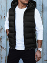 Herren Steppweste mit Kapuze schwarz Dstreet TX4750