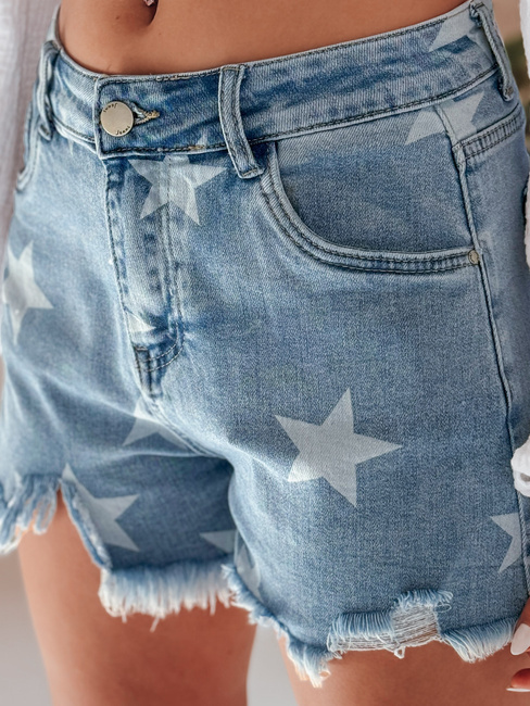 Damen Star Denim Shorts MOONSTAR blau Dstreet SY0471
