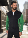 Herren Sweatshirt mit Reißverschluss und Stehkragen schwarz Dstreet BX5908