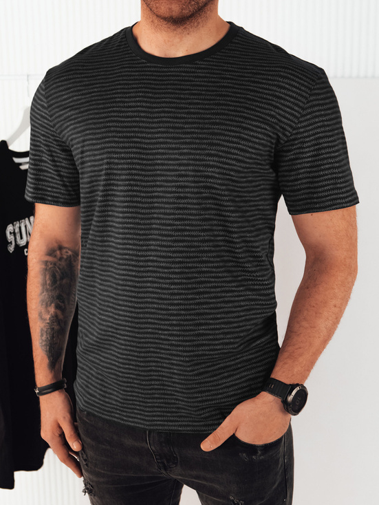 Herren T-shirt mit Aufdruck Farbe Schwarz DSTREET RX5398