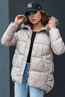 Damen Winterjacke mit Kapuze STELLAR beige Dstreet TY4494