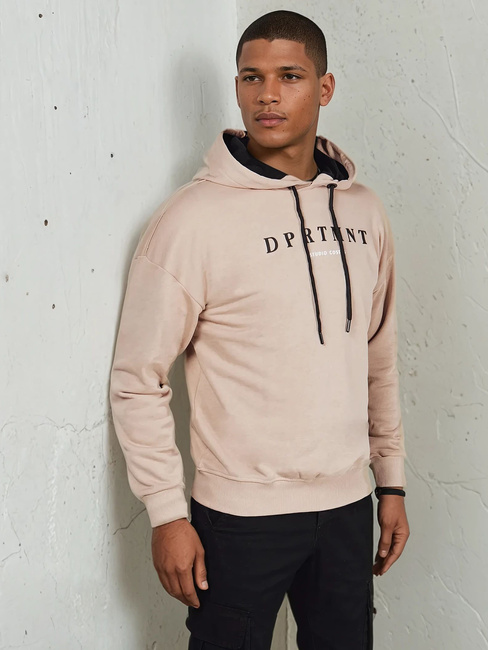 Herren Sweatshirt mit Aufdruck Farbe Beige DSTREET BX5677