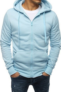 Herren Kapuzenpullover Himmelblau Dstreet BX4246