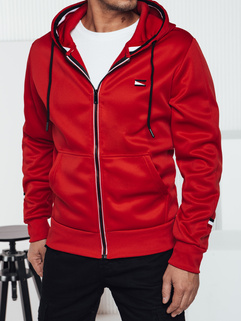 Herren Kapuzenpulli mit Reißverschluss rot Dstreet BX5857_1