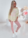 Damen Leggings mit hoher Taille SOFLEGG rosa Dstreet UY2513