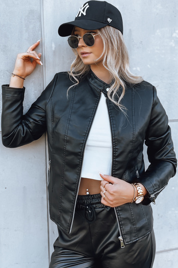 Damen Lederjacke TRENDY FUSION schwarz Dstreet TY3896