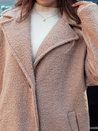 Damen PLUSHLINE Lammfellmantel lang beige Dstreet NY0711