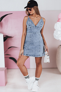 Trägerloses Kleid aus Denim LEALA Dstreet EY2568