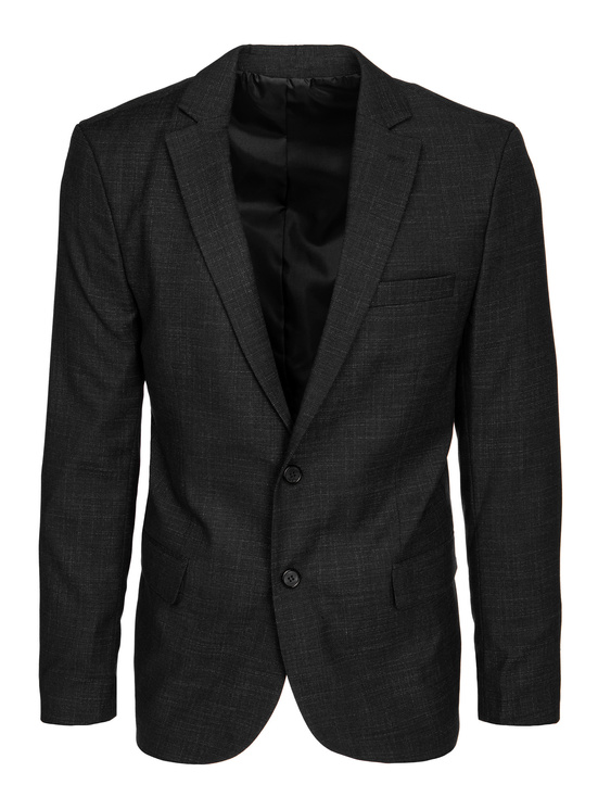 Einreihiger Herren-Blazer schwarz Dstreet MX0638