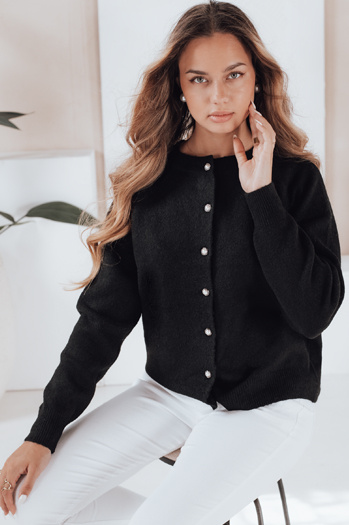 Damen Pullover mit Reißverschluss SELINA schwarz Dstreet MY2512