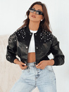 Damen Kunstlederjacke PRIDA Farbe Schwarz DSTREET TY4266