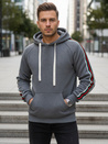 Grauer Herren-Kapuzenpullover Dstreet BX5938