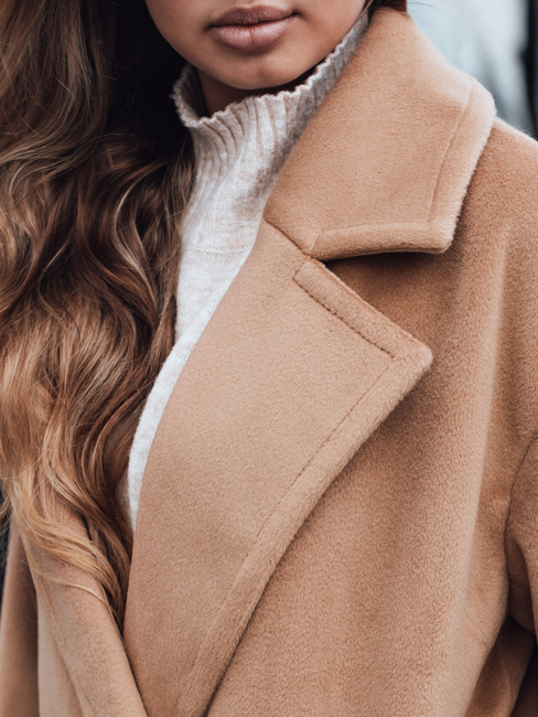 Brauner Damen Übergangsmantel in Übergröße Dstreet NY0767