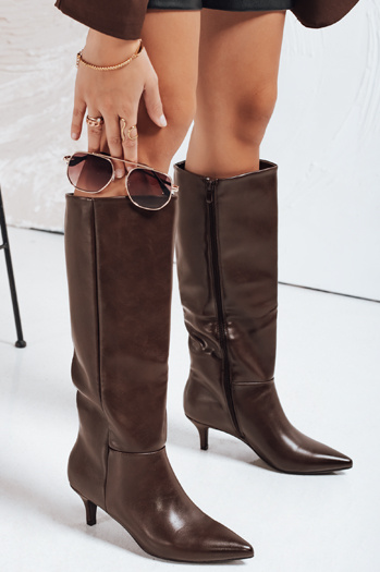 Frauen braune Stiefel Dstreet ZY1163