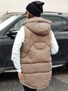Damen Steppweste mit Kapuze VESTICA beige Dstreet TY4780