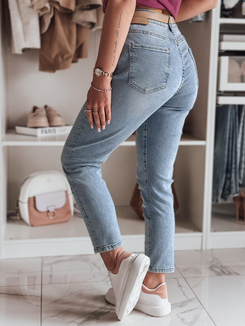 Damen Denim Slim Fit Hose mit Blumen ARTJEANS blau Dstreet UY2446