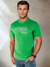 Herren T-shirt mit Aufdruck Farbe Grün DSTREET RX5438