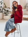 MISSFROST Damen Steppjacke mit Kapuze kastanienbraun Dstreet TY4960