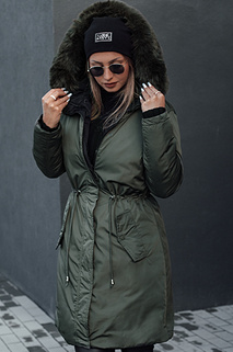 Damen Winterparka TRENDNEL Wendekapuze grün Dstreet TY4589