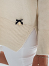 Damen Pullover mit V-Ausschnitt VERALIA ecru Dstreet MY2517