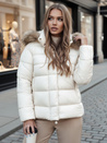 Damen Steppwinterjacke mit Kapuze CROMBILA weiß Dstreet TY4101z