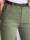 Damen Slim Fit Hose mit Gürtel TAIRONIK khaki Dstreet UY2547