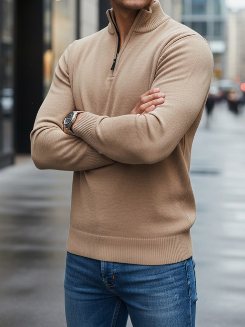 Herren Pullover Kamel Dstreet WX2341