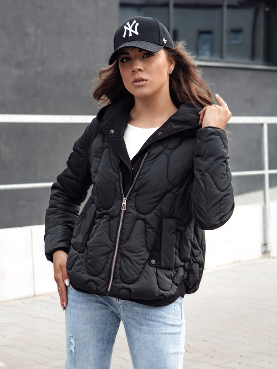 Damen Winterjacke WINDGLAM schwarz Dstreet TY4423