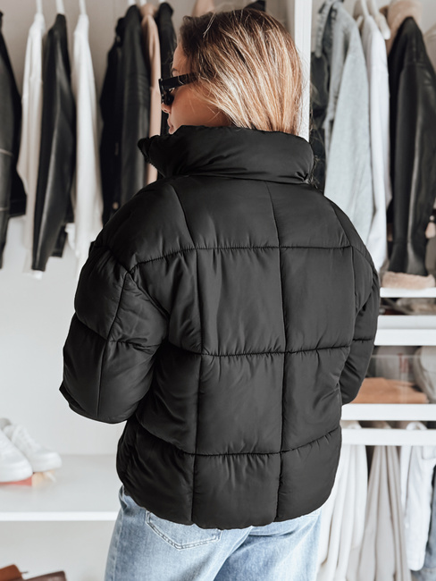 Kurze Damen-Winter-Steppjacke VIBEGIRL schwarz Dstreet TY4948