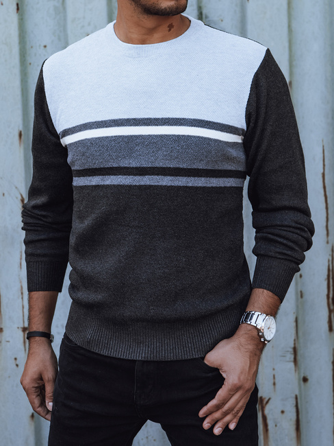 Grauer Herren-Pullover Dstreet WX2204