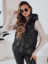 Damen Steppweste mit Kapuze MISSVEST schwarz Dstreet TY5018