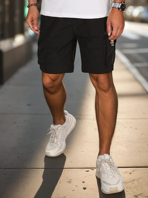 Herren Stoff Kampfshorts schwarz Dstreet SX2509