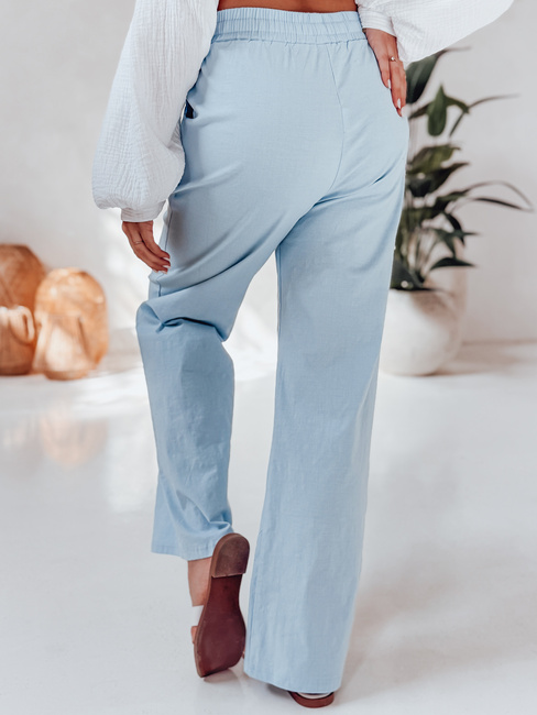 Damen Freizeithose mit weitem Bein BOHO DAY hellblau Dstreet UY2651