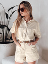 URBANSET Kurzer Jeans-Overall beige Dstreet EY2590