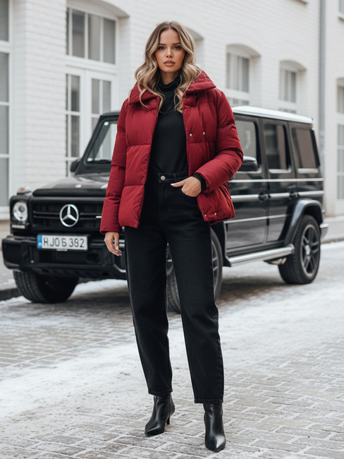 LARO Damen Steppwinterjacke kastanienbraun Dstreet TY4957