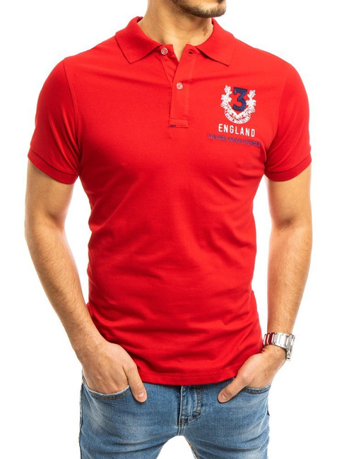 Herren Poloshirt Rot Dstreet PX0357