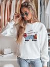 Damen Sweatshirt in Übergröße mit Stickerei DOGSWEETY weiß Dstreet BY1478