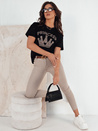 Damen-T-Shirt PRINCY schwarz Dstreet RY2389